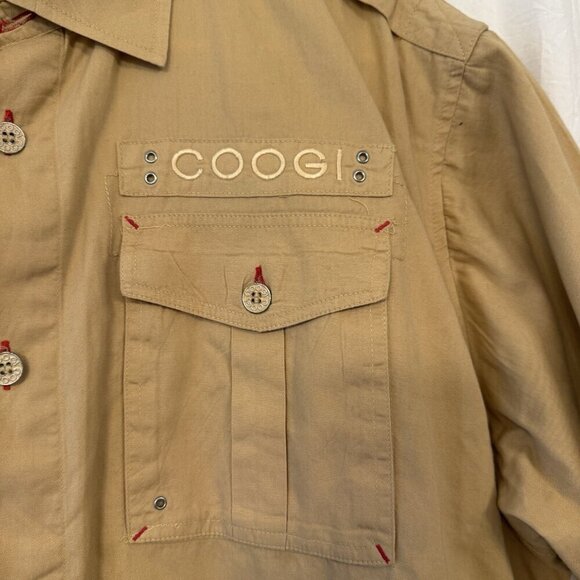 Coogi Australia XL Khaki‎ Button-up Safari Camp Shirt Steven Irwin Zookeeper - Picture 9 of 16